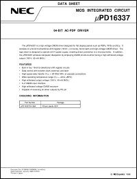 UPD16337GF-3BA Datasheet