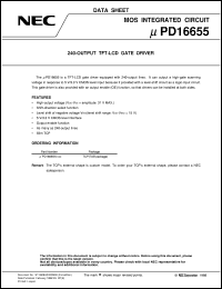 UPD16655N-XXX Datasheet