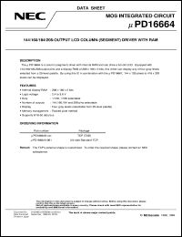 UPD16664N-XXX Datasheet