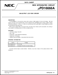 UPD16666AN-XXX Datasheet