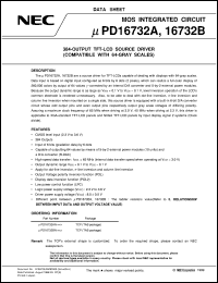 UPD16732AN-XXX Datasheet