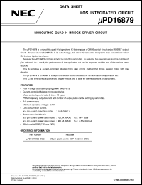 UPD16879GS-BGG Datasheet