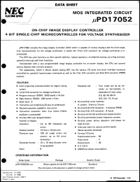UPD17052CW-XXX Datasheet