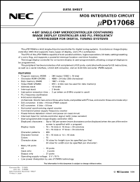 UPD17068GF-XXX-3BA Datasheet