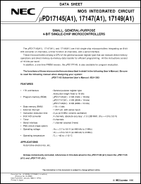 UPD17147GT-XXX-T2 Datasheet
