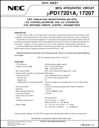 UPD17201AGF-XXX-3B9 Datasheet