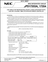 UPD17203AGC-XXX-3BH Datasheet
