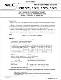 UPD17225GT-XXX-E1 Datasheet