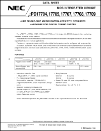 UPD17705GC-XXX-3B9 Datasheet
