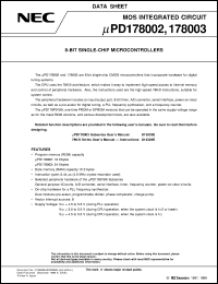 UPD178003GC-XXX-3B9-OP Datasheet
