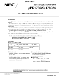 UPD178023GF-XXX-3B9 Datasheet