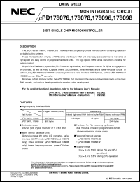 UPD178076GF-XXX-3BA Datasheet