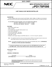 UPD178F098GF-3BA Datasheet