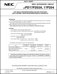 UPD17P203AGC-002-3BH Datasheet