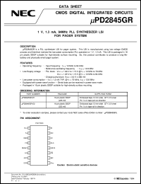 UPD2845GR-E2 Datasheet