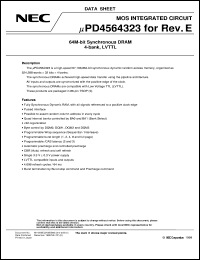 UPD4564323G5-A10B-9JH Datasheet