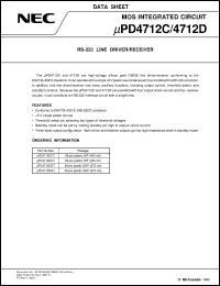 UPD4712DCY Datasheet