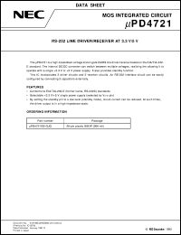 UPD4721GS-GJG Datasheet