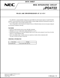 UPD4722GS-GJG-E2 Datasheet