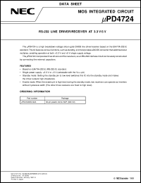 UPD4724GS-GJG Datasheet