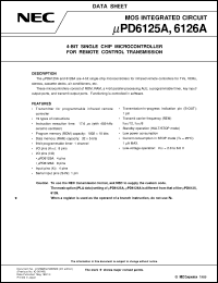 UPD6125AG-XXX Datasheet