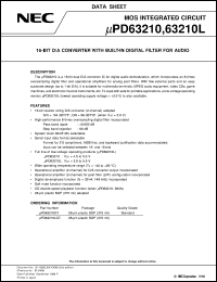 UPD63210LGT Datasheet