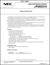 UPD63310GK-9EU Datasheet