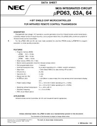 UPD64MC-XXX-5A4-E2 Datasheet