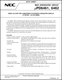 UPD6461GS-XXX Datasheet