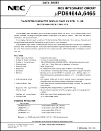 UPD6465GT-XXX Datasheet