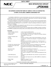 UPD6466GS-XXX Datasheet
