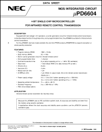 UPD6604GS-XXX-T2 Datasheet