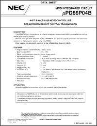 UPD66P04BGS Datasheet