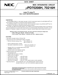 UPD70216HGF-20-3B9 Datasheet