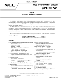 UPD70741GC-25-7EA Datasheet