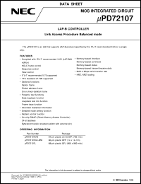 UPD72107CW Datasheet