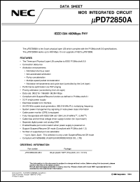 UPD72850AGK-9EU Datasheet