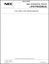 UPD75028GC-XXX-AB8 Datasheet