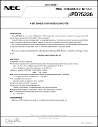 UPD75336GC(A)-XXX-3B9 Datasheet