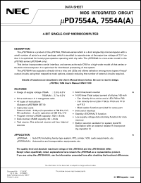 UPD7554AG-XXX Datasheet