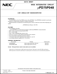 UPD75P048GC-AB8 Datasheet