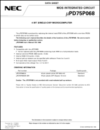 UPD75P068GB-3B4 Datasheet