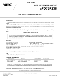 UPD75P238GJ-5BG Datasheet