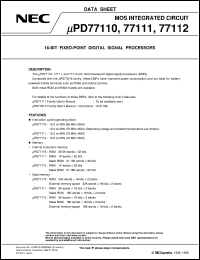 UPD77110GC-9EU Datasheet