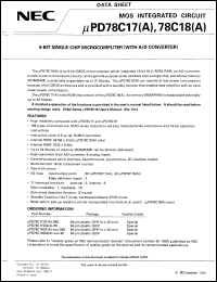 UPD78C17GF(A)-3BE Datasheet