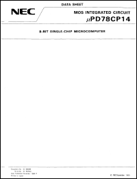 UPD78CP14GF-3BE Datasheet