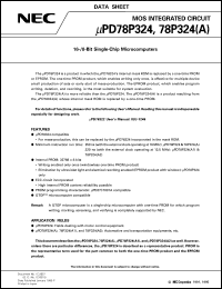 UPD78P324GJ(A2)-XXX-5BJ Datasheet