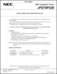 UPD78P328GF-3BE Datasheet