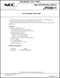 UPD9611GT Datasheet