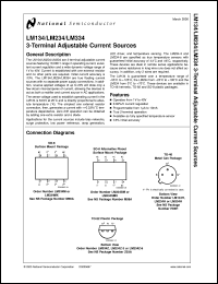 LM334H Datasheet